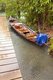 Thailand: Boat on the river at Tha Pom swamp and forest, Krabi Coast